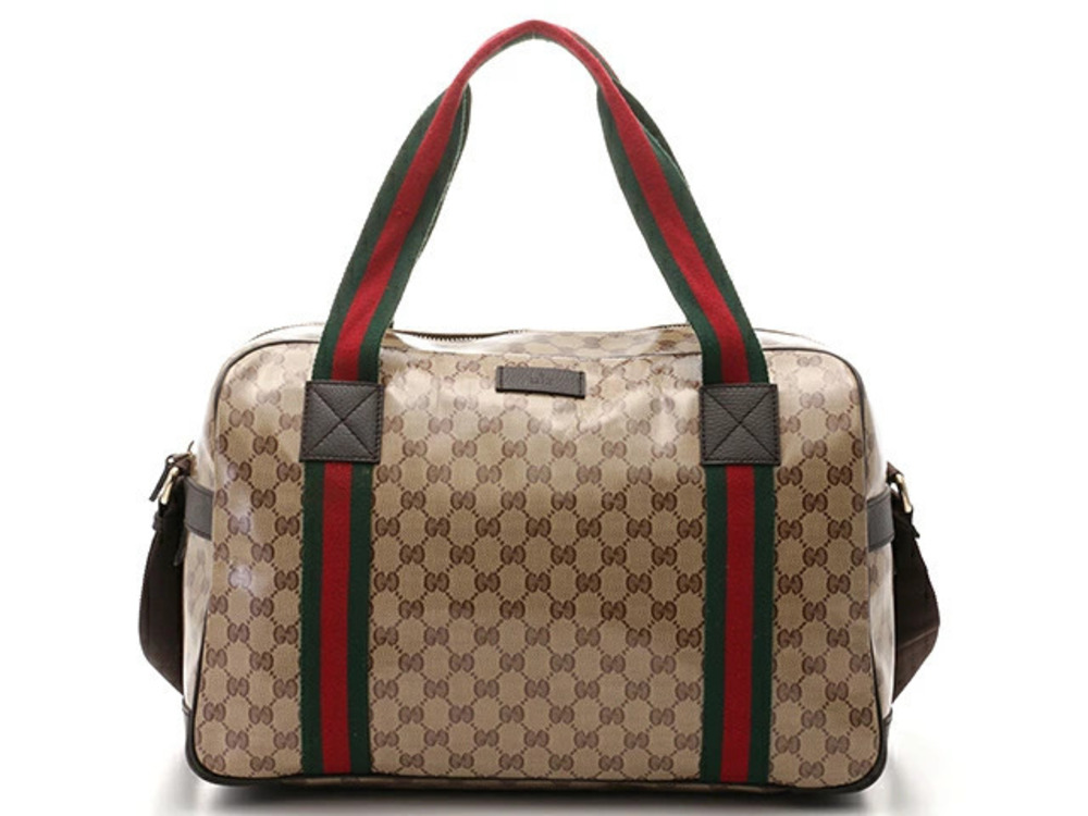 Gucci Boston Bag GG Crystal Beige Cream